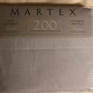 Martex Blue Twin Flat Sheet